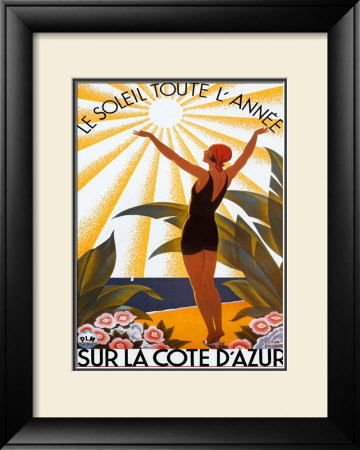 Sur La Cote D'Azur Framed Print Sur La Cote D'Azur Framed Print