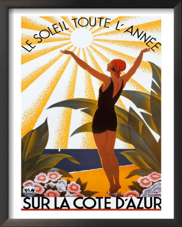 Sur La Cote D'Azur Framed Print Sur La Cote D'Azur Framed Print