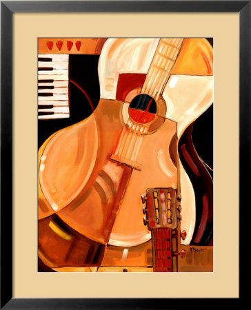 Abstract Guitar Framed Print Abstract Guitar Framed Print