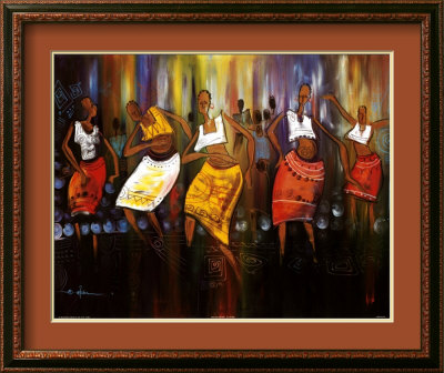 African Dancers Framed Print African Dancers Framed Print