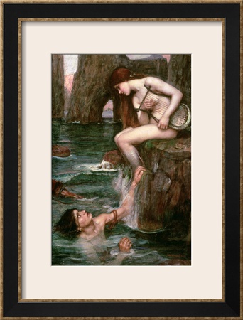 The Siren Framed Print The Siren Framed Print