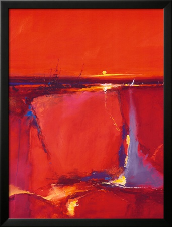 Red Horizon Framed Print Red Horizon Framed Print
