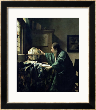 The Astronomer, 1668 Framed Print The Astronomer, 1668 Framed Print