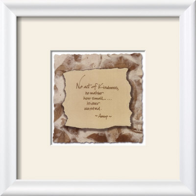 Words to Live by: Kindness Framed Print Words to Live by: Kindness Framed Print