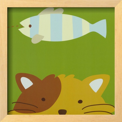 Peek-a-Boo II, Cat Framed Print Peek-a-Boo II, Cat Framed Print