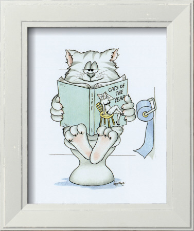 Bathroom Cats V Framed Print Bathroom Cats V Framed Print