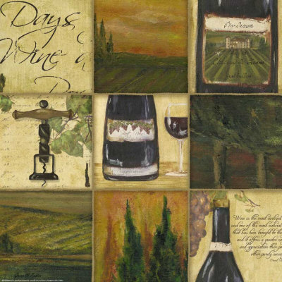 Tuscan Wine Red Print Tuscan Wine Red Print