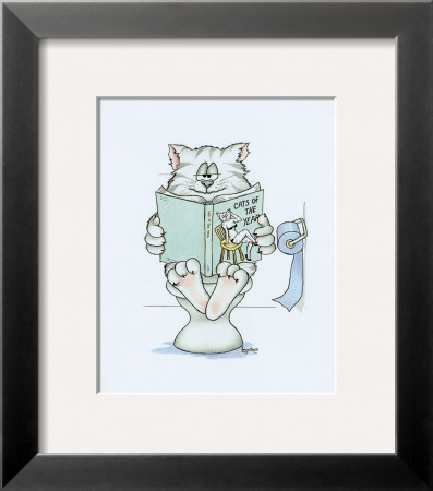 Bathroom Cats V Framed Print Bathroom Cats V Framed Print