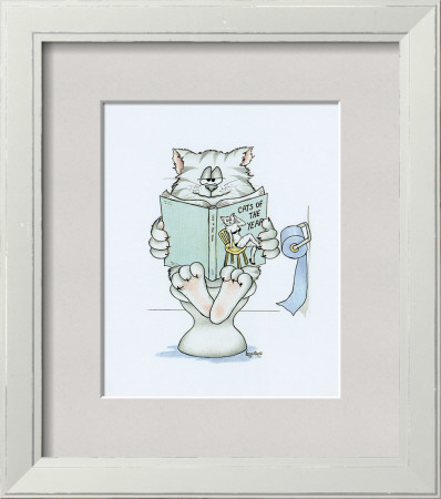 Bathroom Cats V Framed Print Bathroom Cats V Framed Print