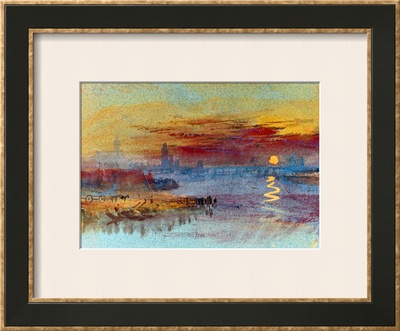 Sunset on Rouen Framed Giclee Print Sunset on Rouen Framed Giclee Print