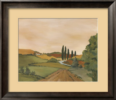 Sunny Tuscan Road Framed Print Sunny Tuscan Road Framed Print
