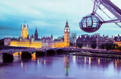 London - River Thames Poster London - River Thames Poster