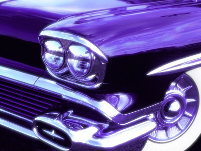 Classic 1958 Chevrolet Stretched Canvas Print