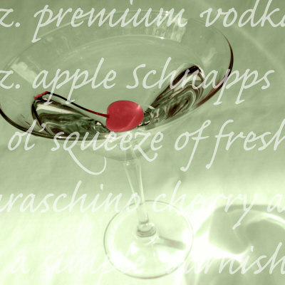 Appletini Limited Edition on Canvas Appletini Limited Edition on Canvas