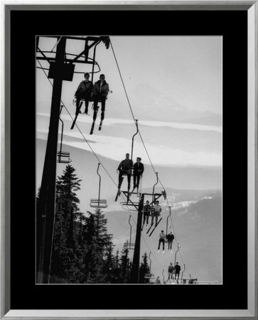 Ski Lift on Mt. Hood Framed Print Ski Lift on Mt. Hood Framed Print
