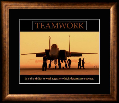 Teamwork Framed Print Teamwork Framed Print