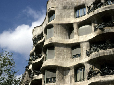 casa mila apartments. Gaudi Designed Apartment Building in Barcelona, Casa Mila, Barcelona, Spain,