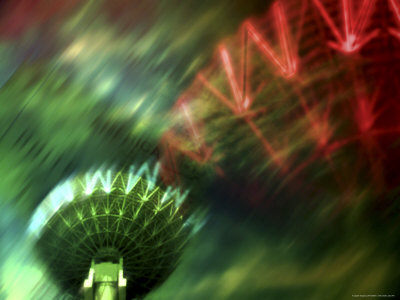 Exciting Blur of Carnival Lights Photographic Print Exciting Blur of Carnival Lights Photographic Print