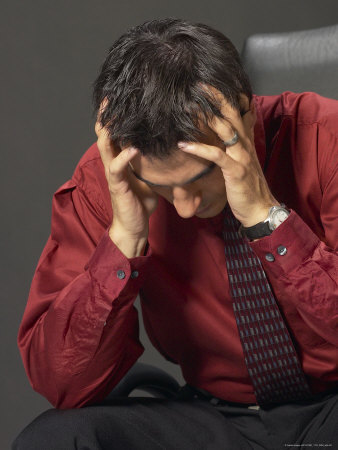 Stressed Man Photographic Print Stressed Man Photographic Print