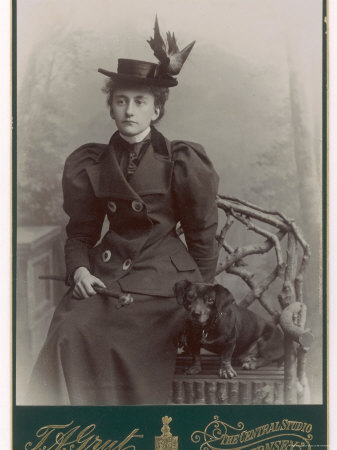 Smart Young Woman 1890s Photographic Print Smart Young Woman 1890s Photographic Print
