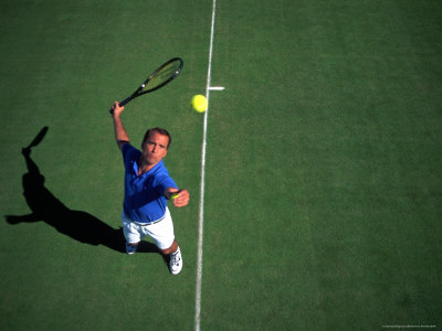 Man Playing Tennis Other Man Playing Tennis Other