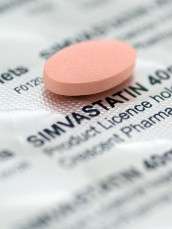 Simvastatin Tablet on Top of