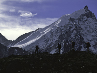 Trekking in Mera, Nepal Premium Poster Trekking in Mera, Nepal Premium Poster