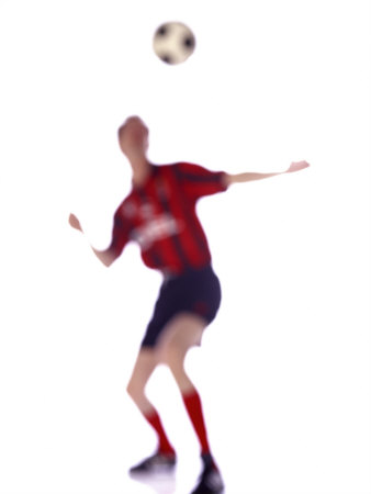 Soft Focus Soccer Player Photographic Print Soft Focus Soccer Player Photographic Print