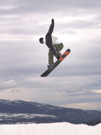 Airborne Snowboarder Photographic Print Airborne Snowboarder Photographic Print