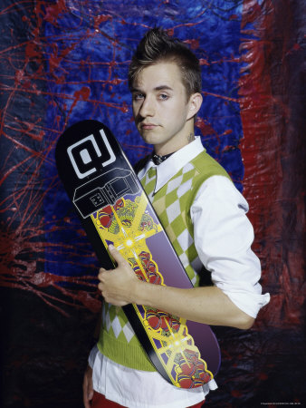 Teenager Holding a Skateboard Photographic Print Teenager Holding a Skateboard Photographic Print
