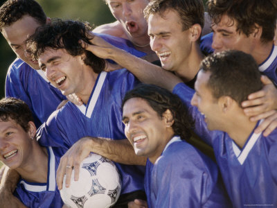 Soccer Team Together Photographic Print Soccer Team Together Photographic Print