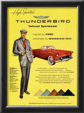 Thunderbird Sportswear Framed Print Thunderbird Sportswear Framed Print