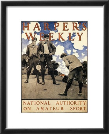 Harper's Weekly - Golf Framed Print Harper's Weekly - Golf Framed Print
