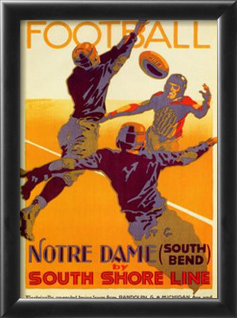 Notre Dame - Football Framed Print Notre Dame - Football Framed Print