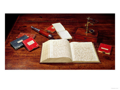 Books on Charles Darwin's Desk Giclee Print Books on Charles Darwin's Desk Giclee Print