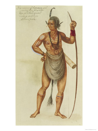 Indian in Body Paint Giclee Print Indian in Body Paint Giclee Print