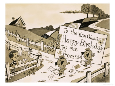 Happy Birthday to Me from Me Giclee Print Happy Birthday to Me from Me Giclee Print