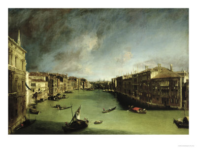 The Grand Canal View of the Palazzo Balbi Towards the Rialto Bridge 1724
