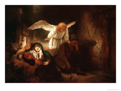Josephs Dream in the Stable in Bethlehem