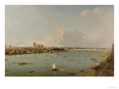 View of the Thames from South of the River