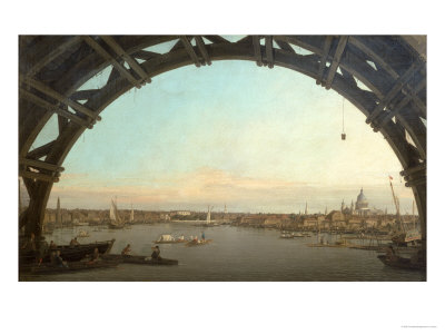 London Seen Through an Arch of Westminster Bridge 1746-7