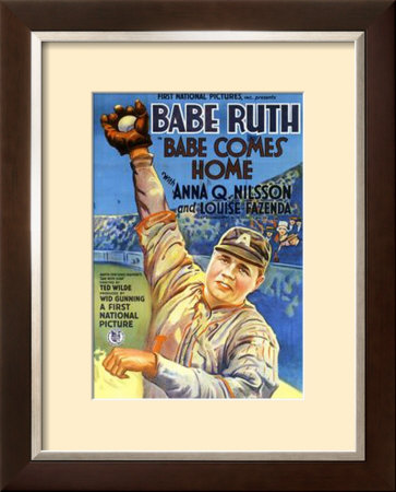 Babe Ruth - Babe Comes Home Framed Print Babe Ruth - Babe Comes Home Framed Print