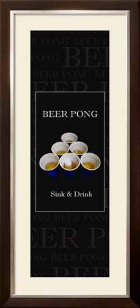 Beer Pong Framed Print Beer Pong Framed Print