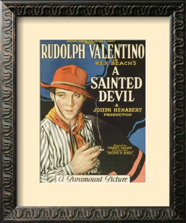 A Sainted Devil - Rudolph Valentino Framed Print A Sainted Devil - Rudolph Valentino Framed Print