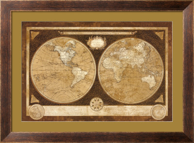 World Map Framed Print World Map Framed Print