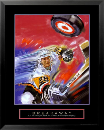 Breakaway: Slap Shot Framed Print Breakaway: Slap Shot Framed Print