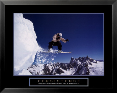 Persistence: Snowboarder Framed Print Persistence: Snowboarder Framed Print