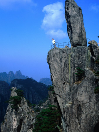 Man at Lookout on Mt.