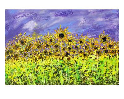 Sunflowers In The Wind Photographic Print Sunflowers In The Wind Photographic Print
