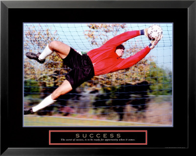 Success: Soccer Framed Print Success: Soccer Framed Print